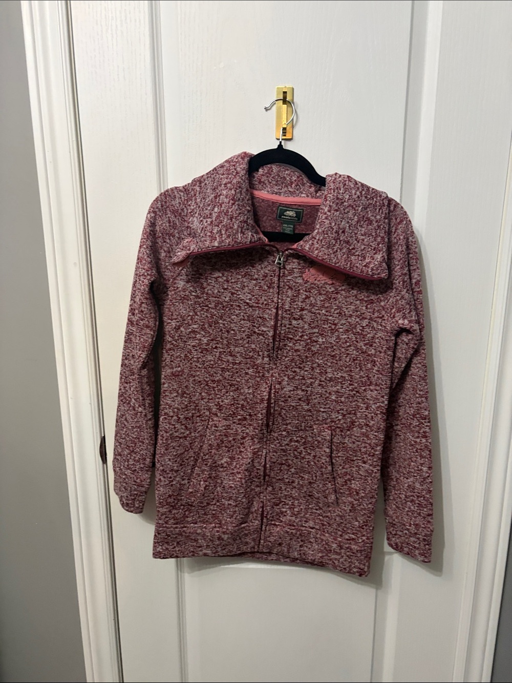 Roots Kids' Marled Pink Zip-Front Jacket